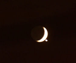 moon and venus